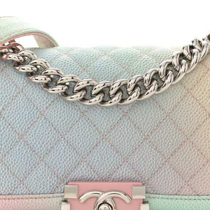 Chanel Caviar Quilted Small Rainbow Boy Flap Multicolor 8 of 12