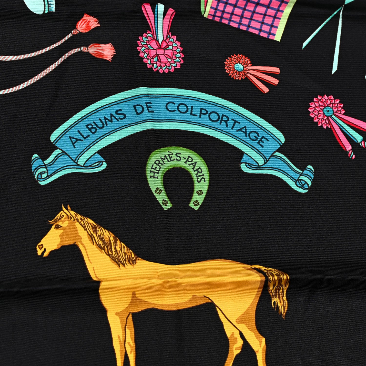 Hermes Silk Albums de Colportage Scarf 90 2 of 5