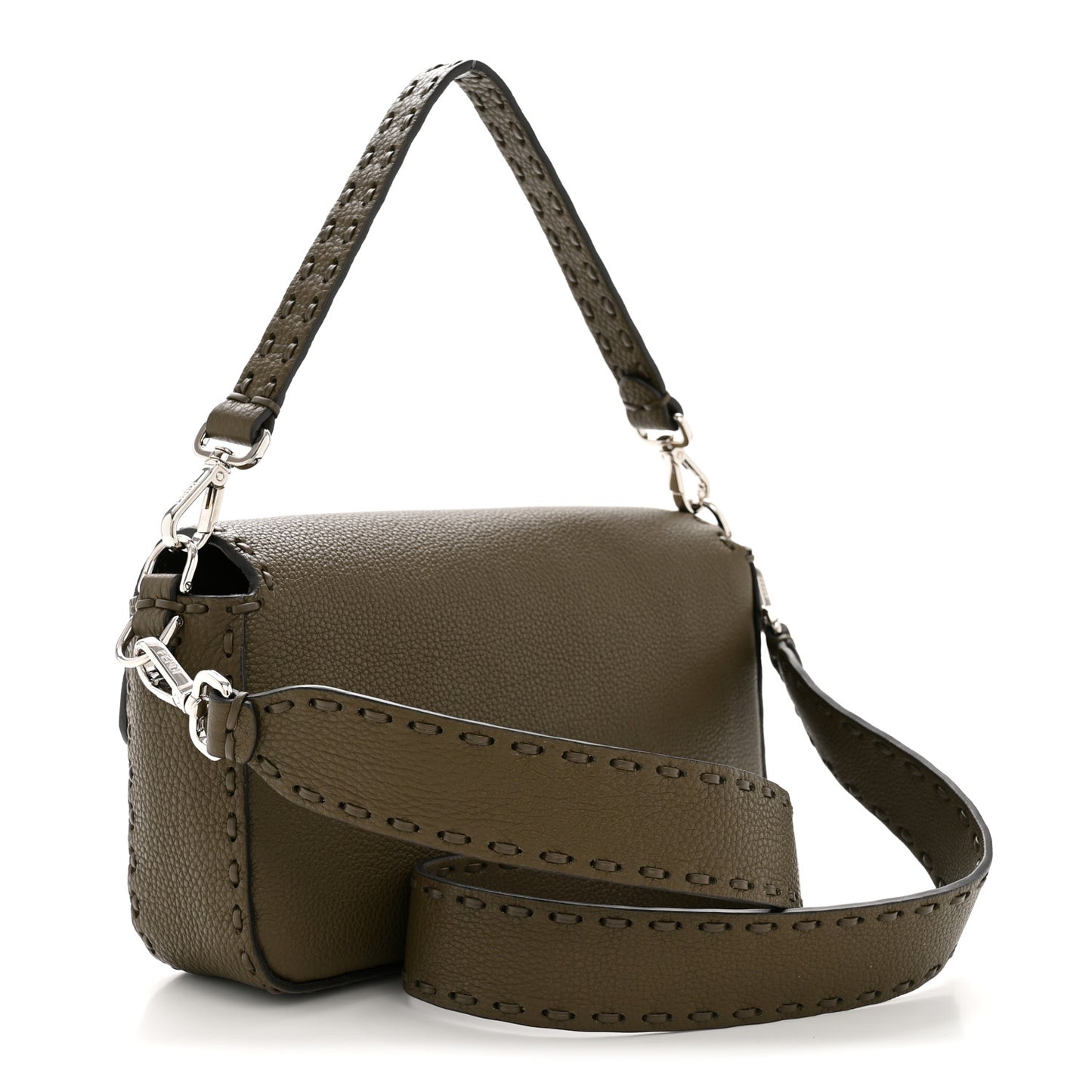 Cuoio Roma Sellerissima Nappa Sintetica Tape Stitch Baguette Wood