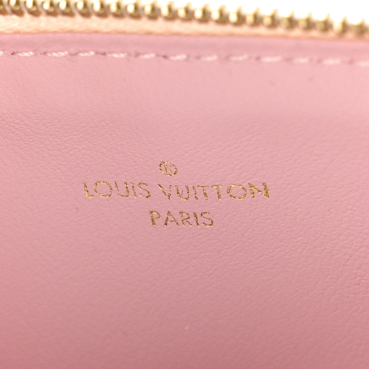 Damier Azur Felicie Chain Wallet Zippered Insert Rose Ballerine