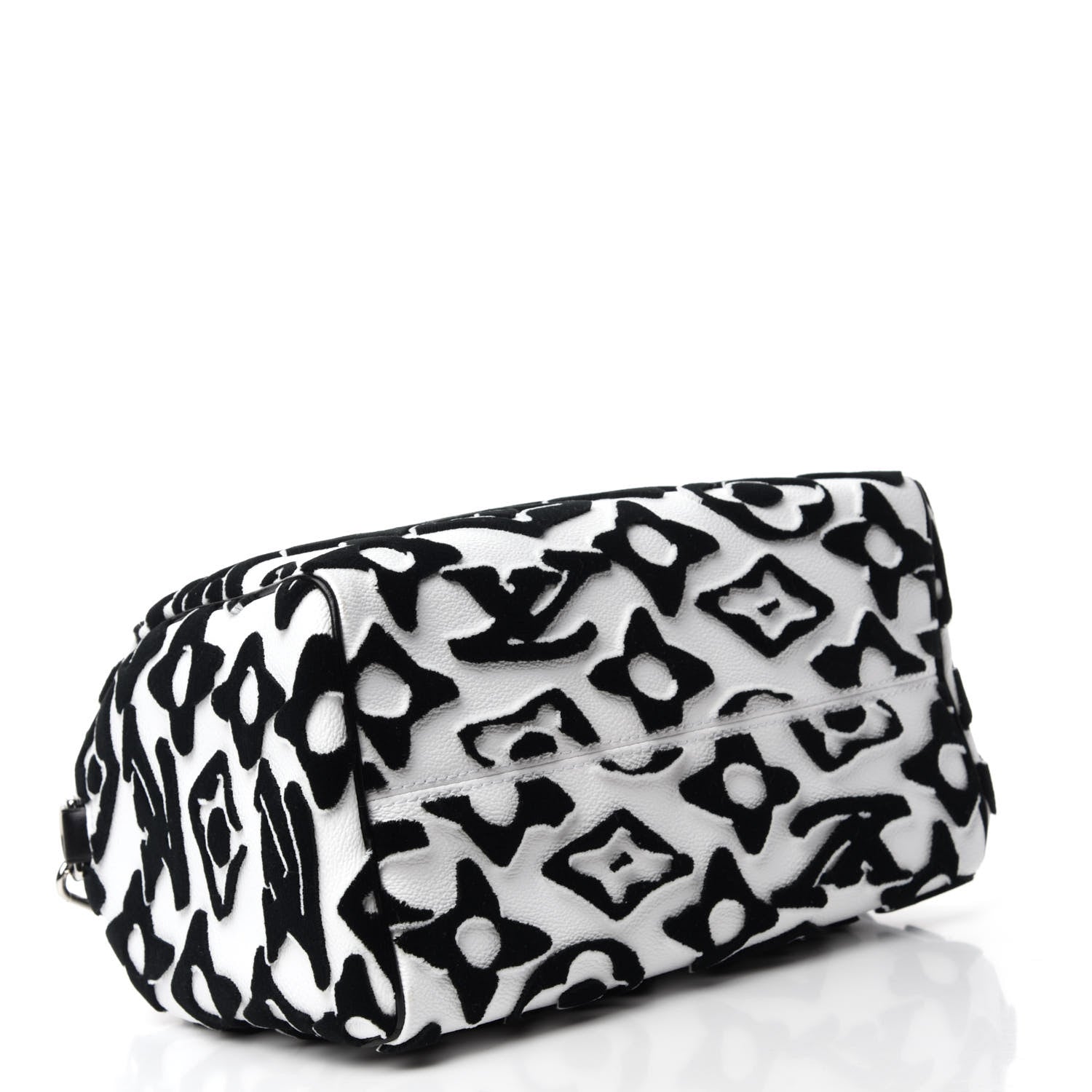 Louis Vuitton X UF Tufted Monogram Speedy Bandouliere 25 White Black 4 of 10