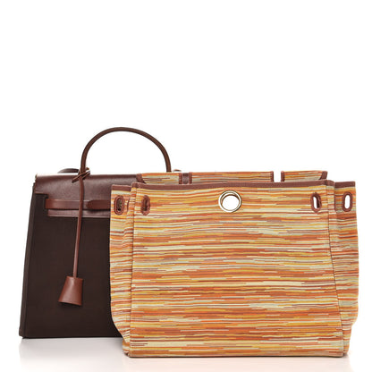 Hermes Vache Hunter Vibrato Herbag PM Havane 3 of 18
