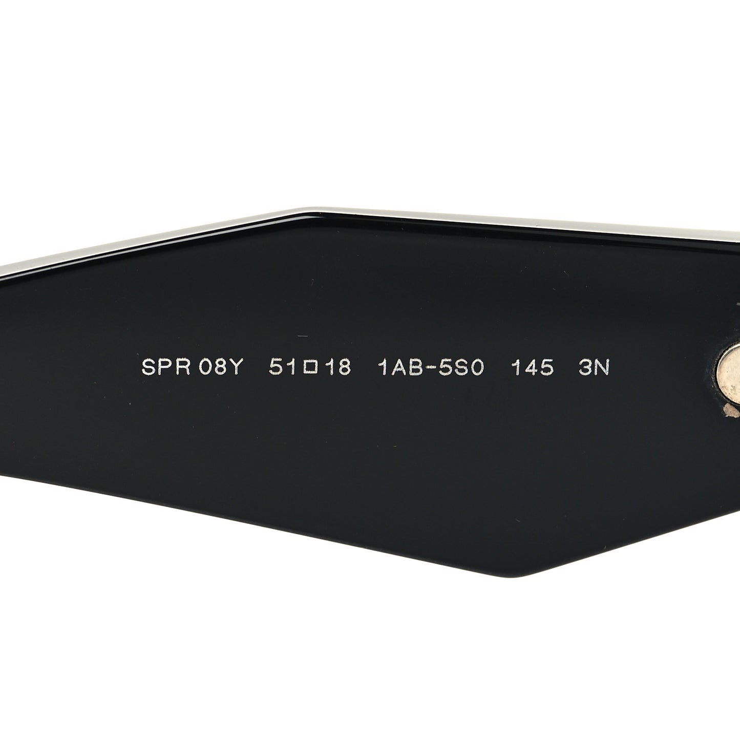 Acetate Symbole Sunglasses SPR 08Y Black