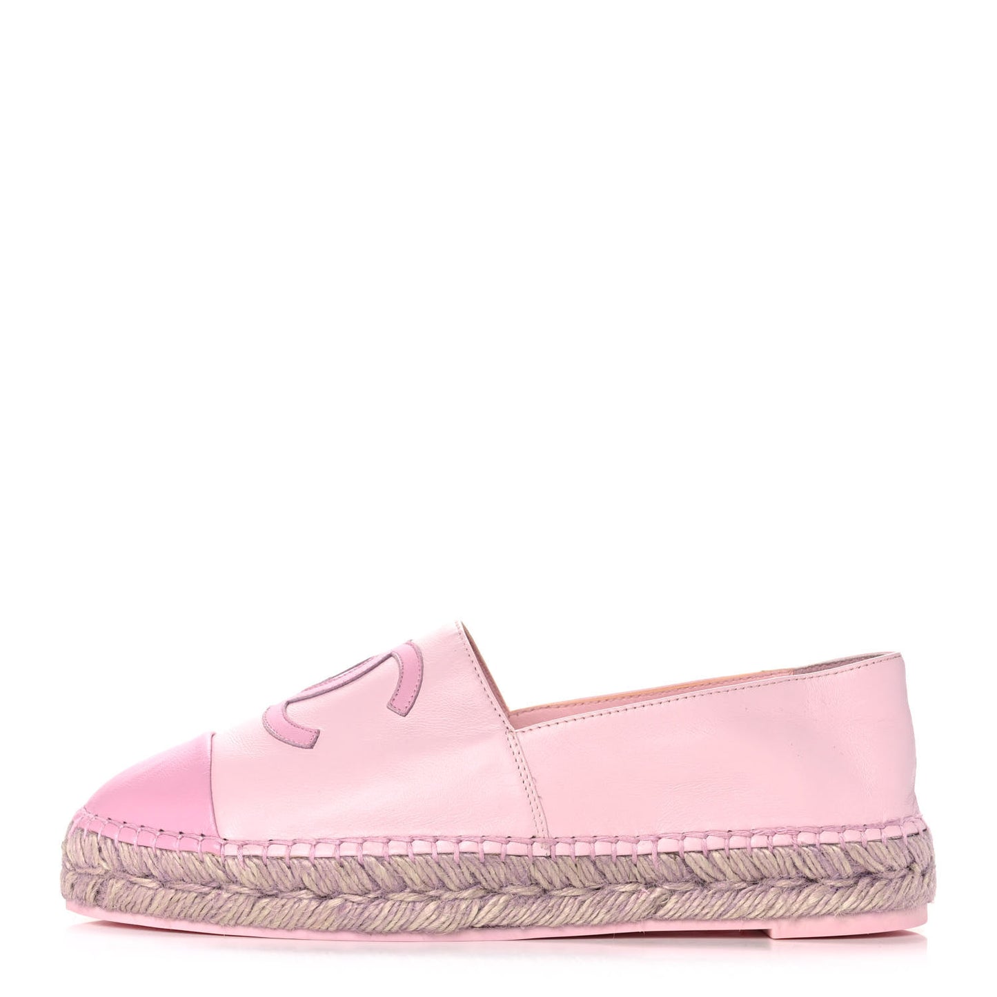 Lambskin CC Espadrilles 39 Light Pink
