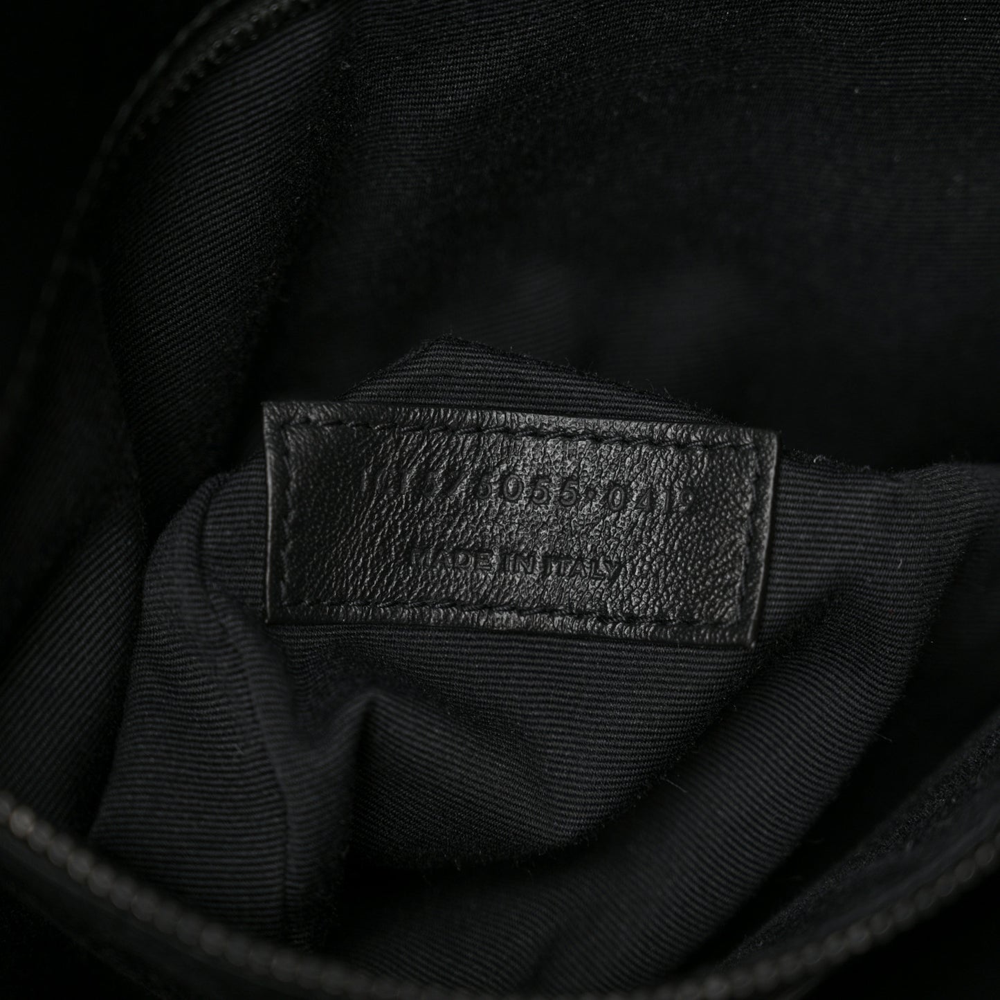 Crinkled Calfskin Matelasse Monogram Medium Niki Chain Satchel Black