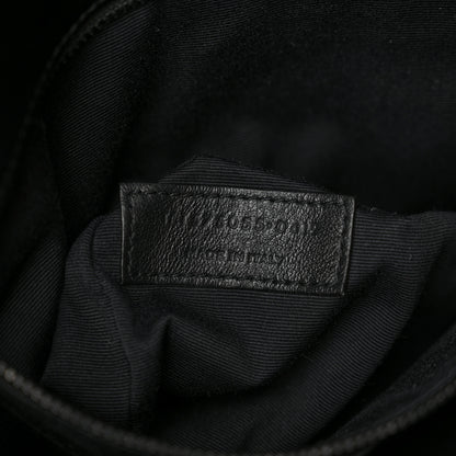 Saint Laurent Crinkled Calfskin Matelasse Monogram Medium Niki Chain Satchel Black 6 of 11