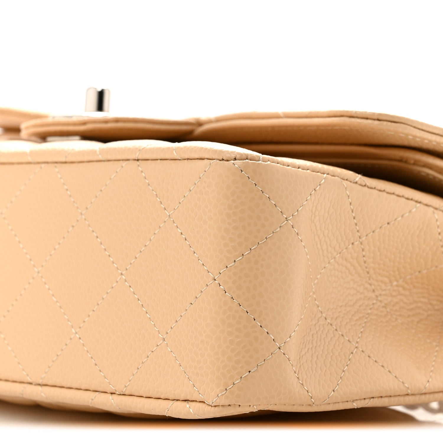 Chanel Caviar Quilted Small Double Flap Beige 10 of 10