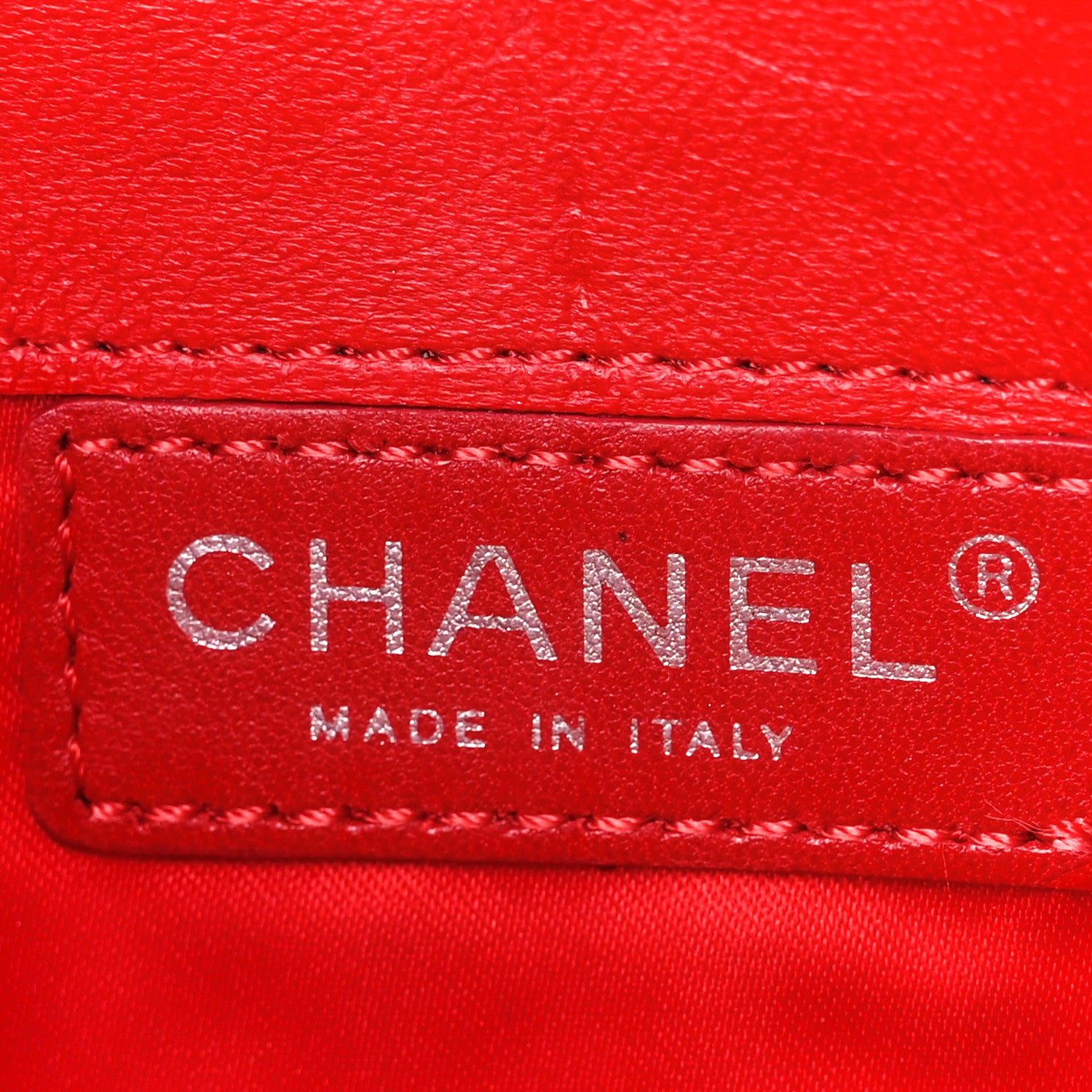 Chanel Lambskin Quilted Chain Clutch Flap Red 6 of 13