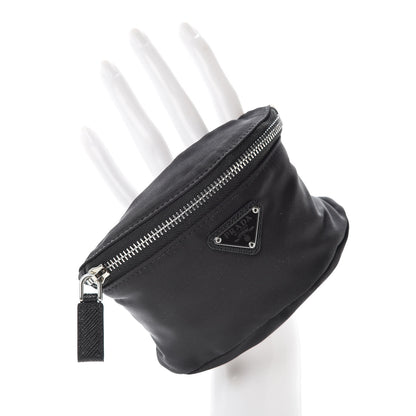 Prada Tessuto Nylon Wrist Pouch Black 2 of 7