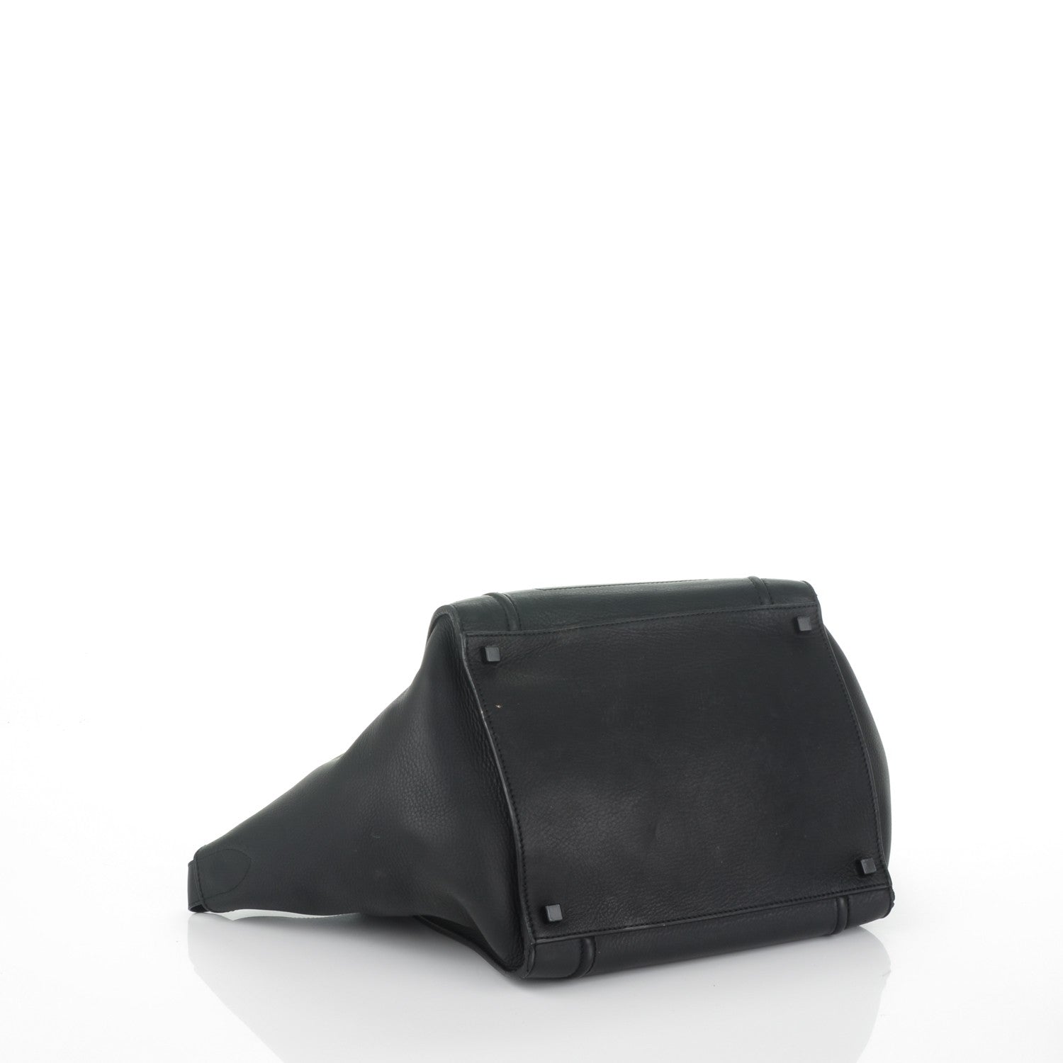 Celine Supple Calfskin Medium Phantom Luggage Black 4 of 12