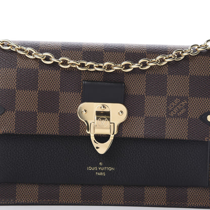 Louis Vuitton Damier Ebene Vavin Chain Wallet Black 8 of 11