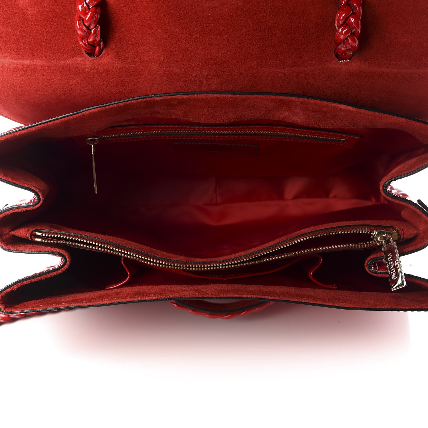 Valentino Garavani Patent Histoire Flap Red 4 of 12