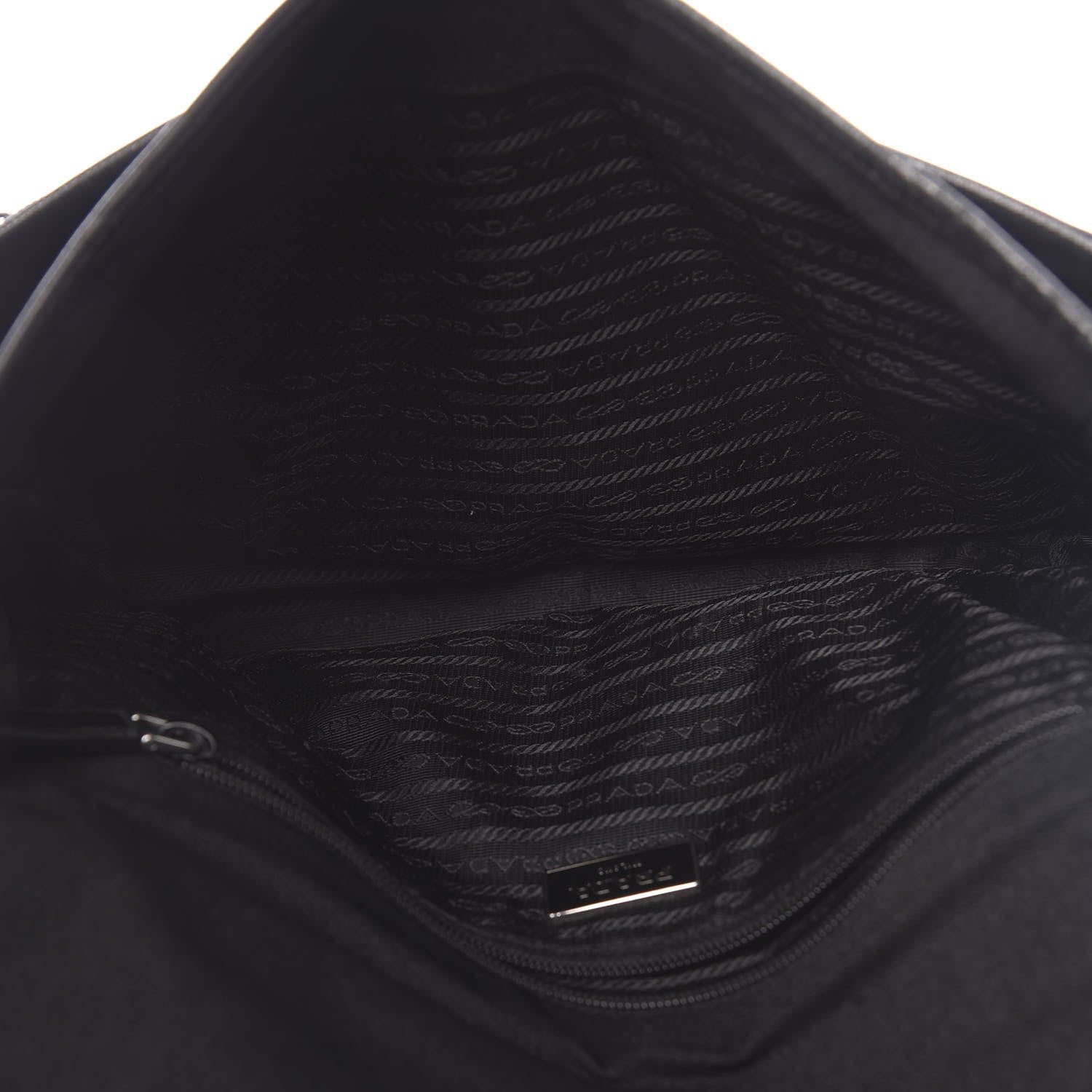 Prada Tessuto Nylon Messenger Bag Black 5 of 13