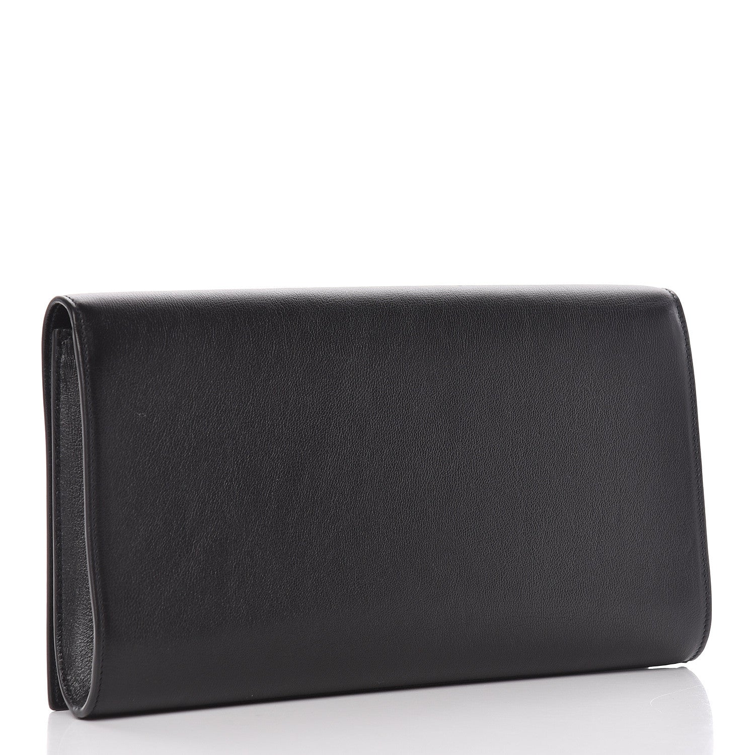 Saint Laurent Calfskin Monogram Large Belle De Jour Clutch Black 3 of 12