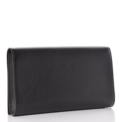 Saint Laurent Calfskin Monogram Large Belle De Jour Clutch Black 3 of 12