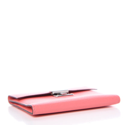 Hermes Chevre Mysore Mini Clic Card Holder Rose Ete 3 of 8
