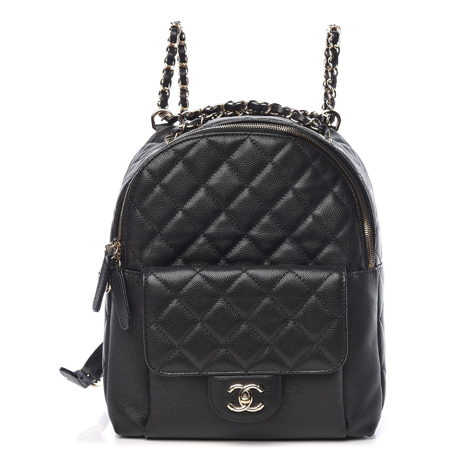 Chanel Caviar Quilted Large CC Day Backpack Black 1 of 10