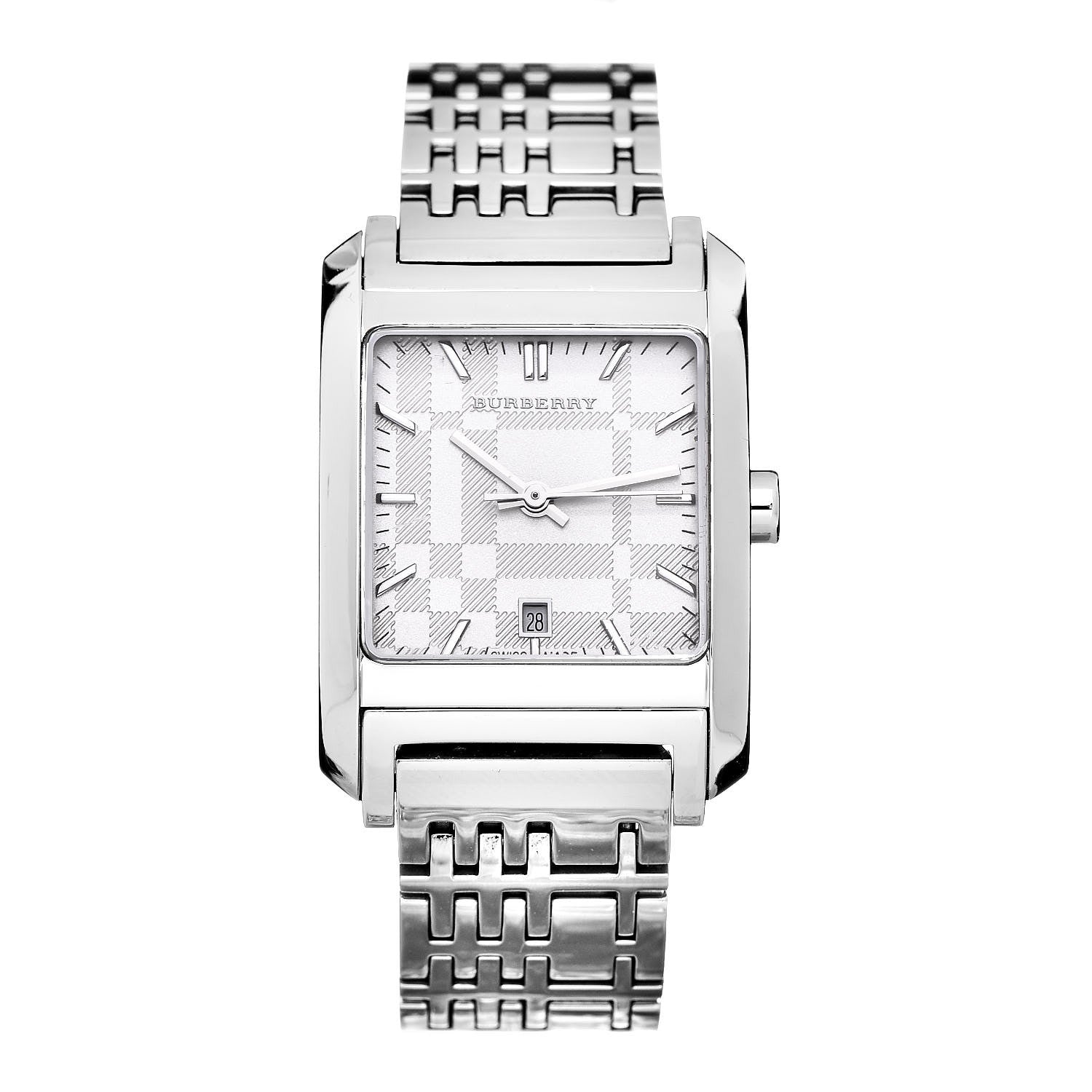 Burberry Stainless Steel 25mm Nova Check Quartz Watch BU1572 1 of 7