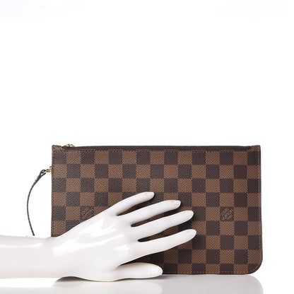 Louis Vuitton Damier Ebene Neverfull MM GM Pochette 2 of 8