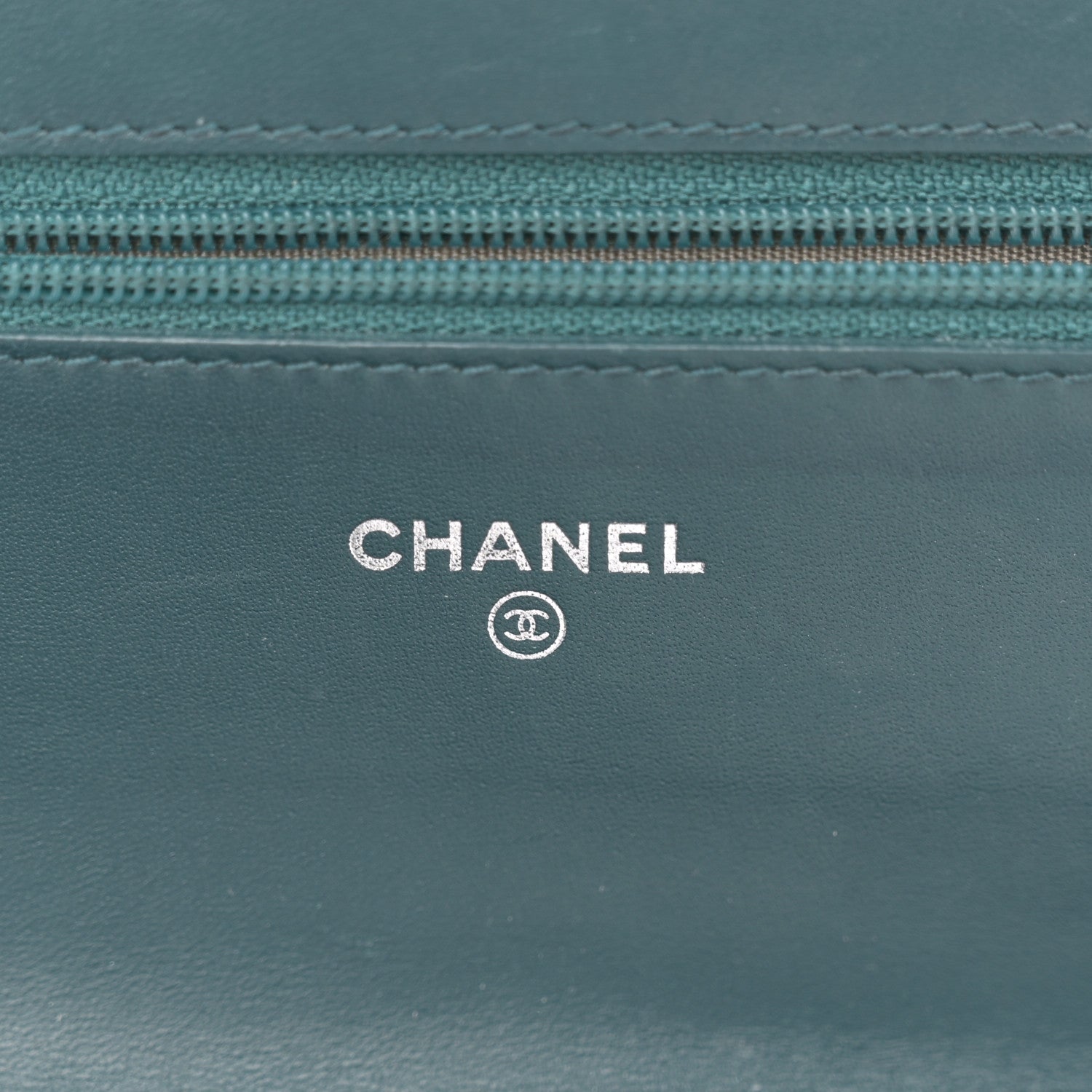 Chanel Velvet Quilted Boy Wallet On Chain WOC Teal 6 of 11