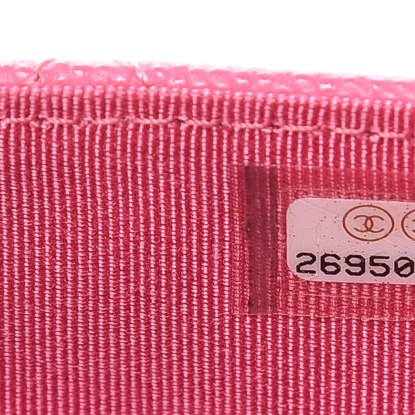 Caviar Quilted Flap Card Holder Pink