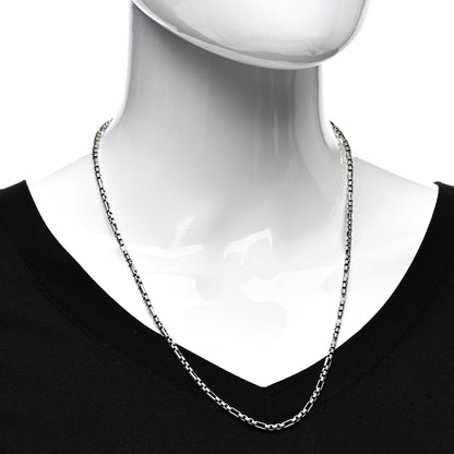 David Yurman Sterling Silver 3mm Open Station Box Chain Necklace 22" 2 of 4