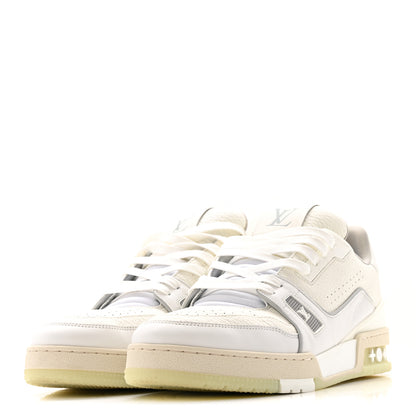 Louis Vuitton Calfskin Mens LV Trainer Sneakers 8.5 White 4 of 13
