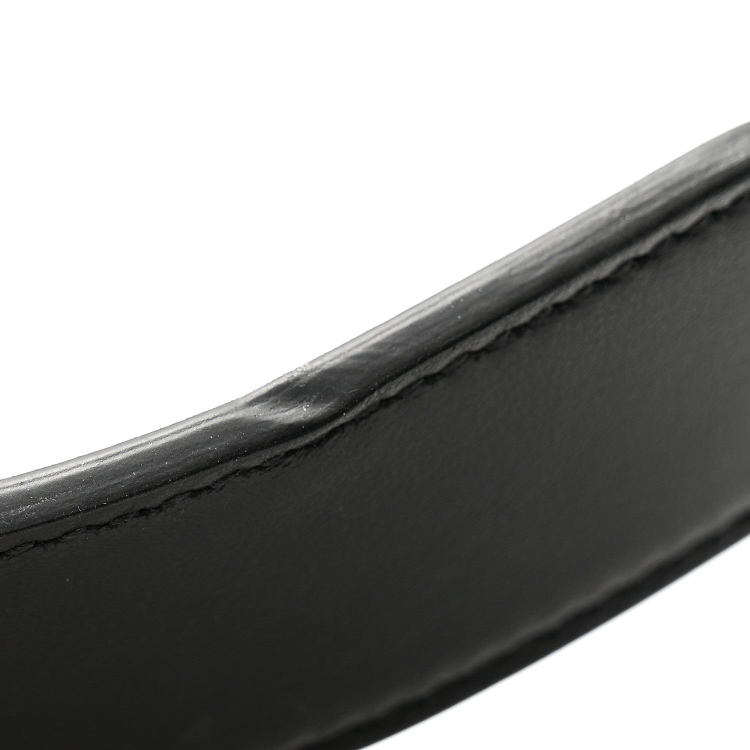 Gucci GG Supreme Monogram Matte Plutone Calfskin Double G 30mm Belt 70 28 Beige Ebony Black 6 of 7