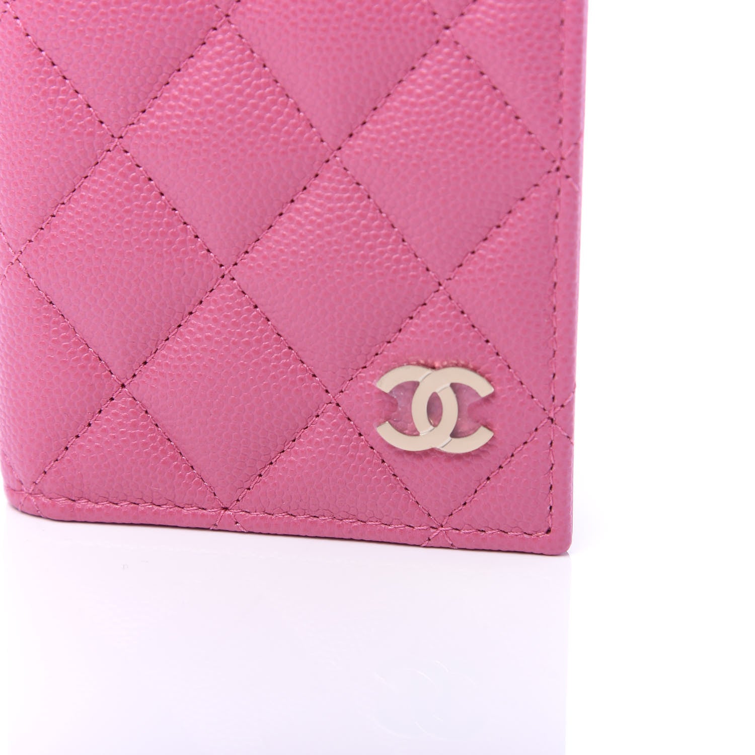 Chanel Caviar Quilted Card Holder Wallet Pink 11 of 11