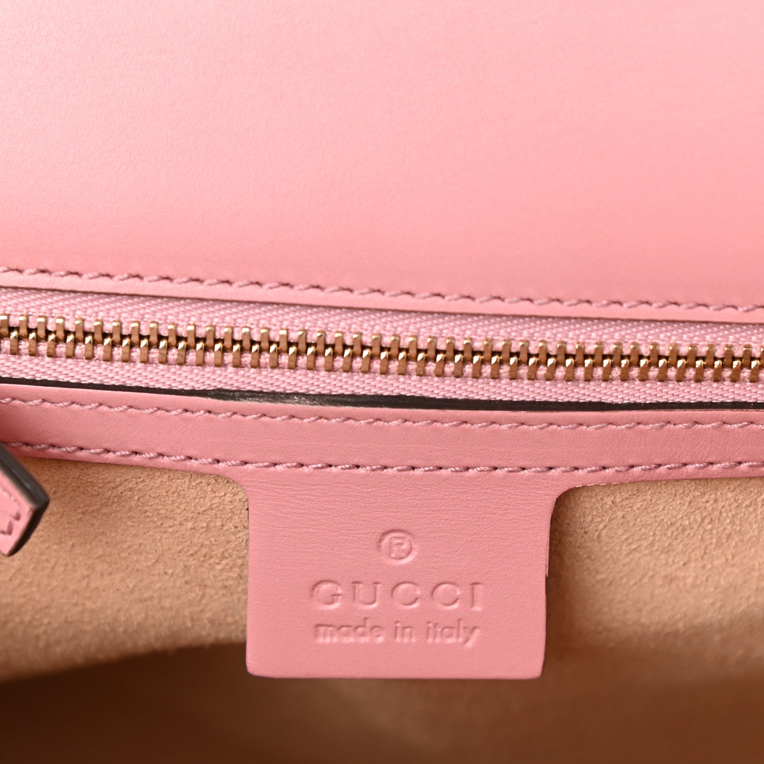 Gucci Guccissima Signature Medium Padlock Shoulder Bag Rose Baby Candy 6 of 10