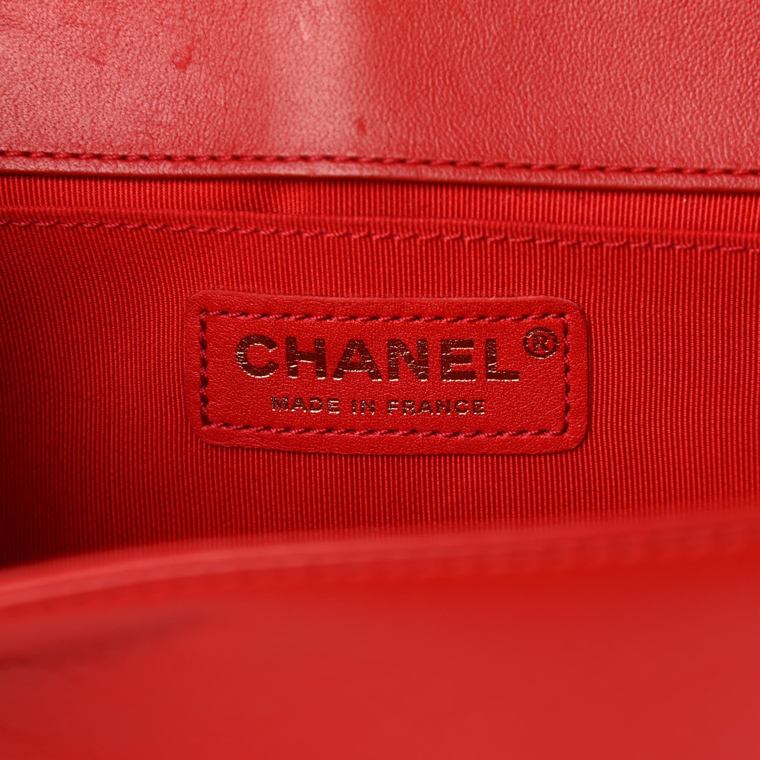 Chanel Lambskin Quilted Medium Boy Flap Red 6 of 10