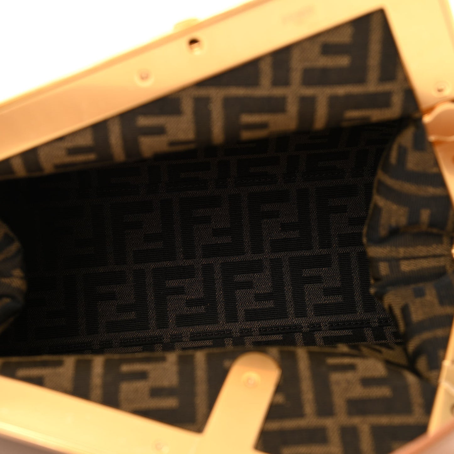 Shiny Nappa Medium Fendi First Caramello