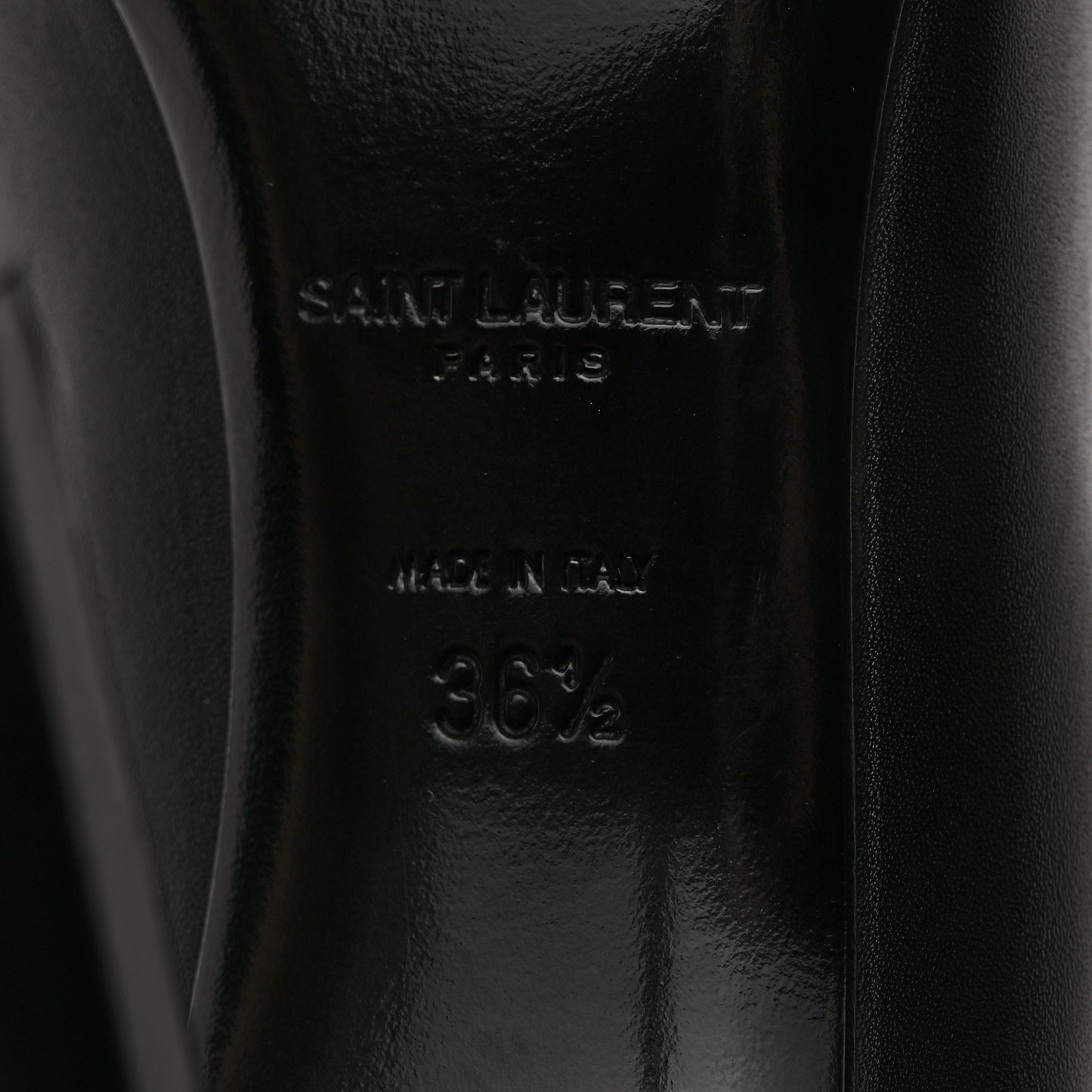 Calfskin Bi-Color Cap Toe 105 Pumps 36.5 Black Porcellana