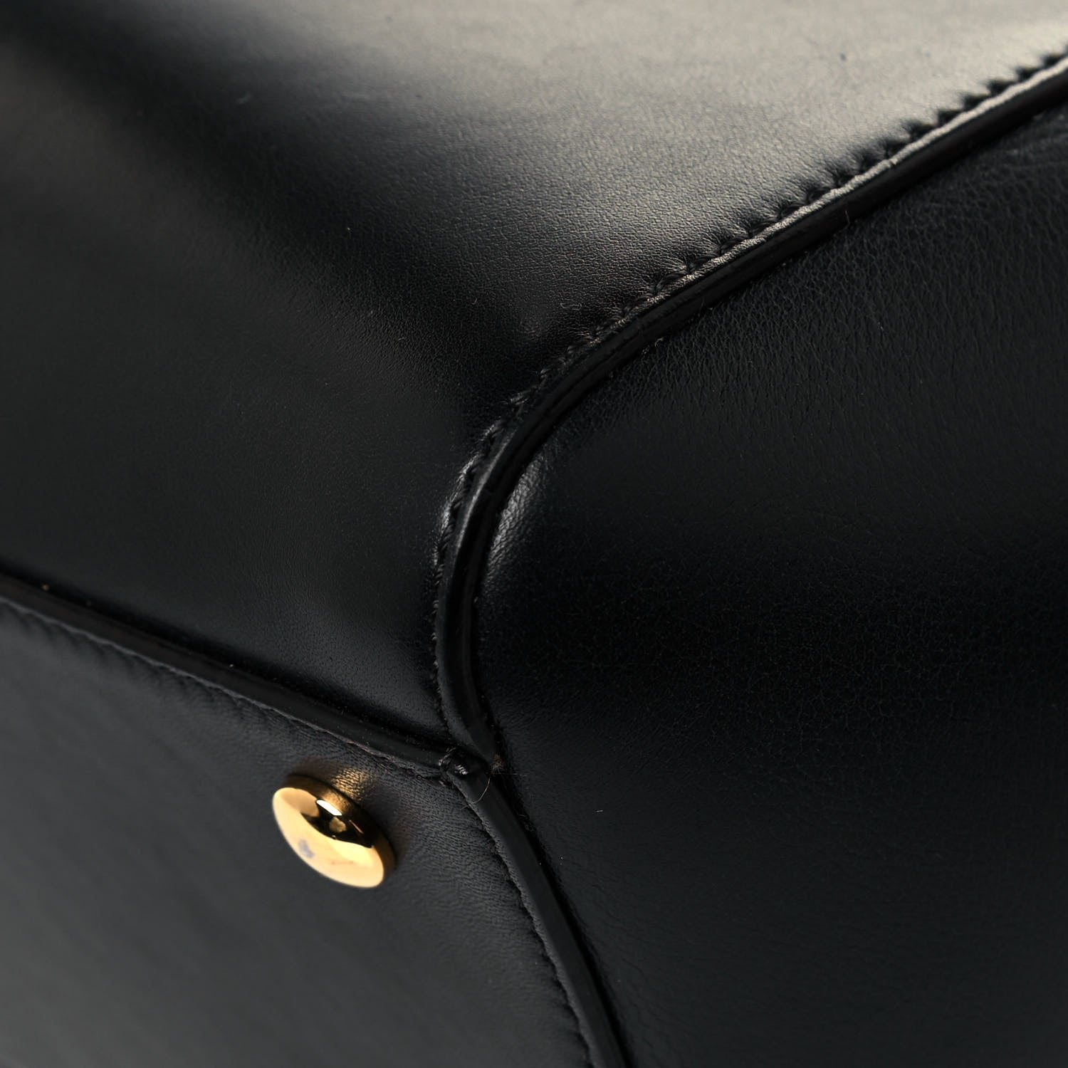 Versace Calfskin Signature Satchel Black 13 of 16