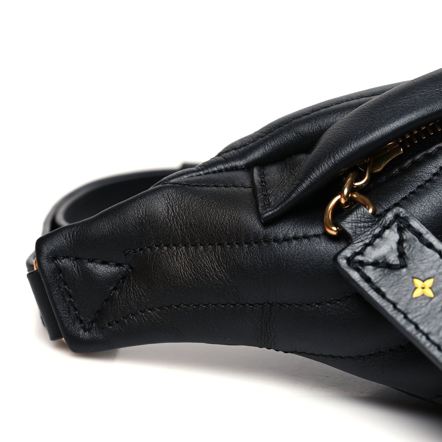 Calfskin Quilted New Wave Bumbag Black