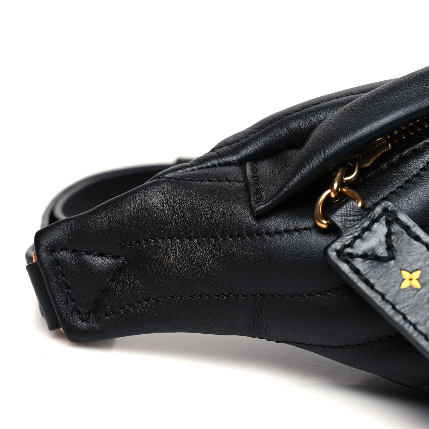 Louis Vuitton Calfskin Quilted New Wave Bumbag Black 8 of 9