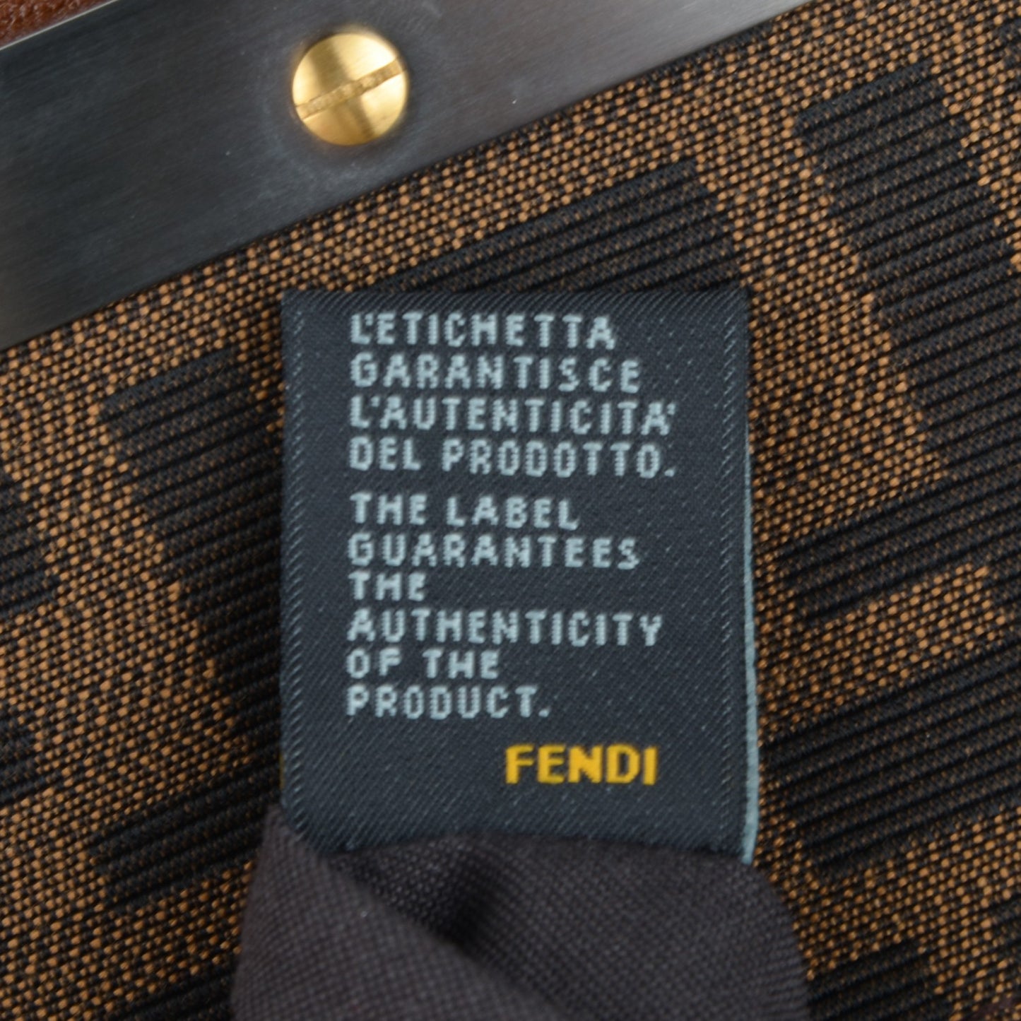 Goatskin Zucca Large Peekaboo Iconic Satchel Cuoio Tobacco Moro