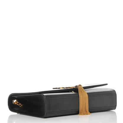 Saint Laurent Smooth Calfskin Medium Classic Monogram Kate Tassel Satchel Black 4 of 7