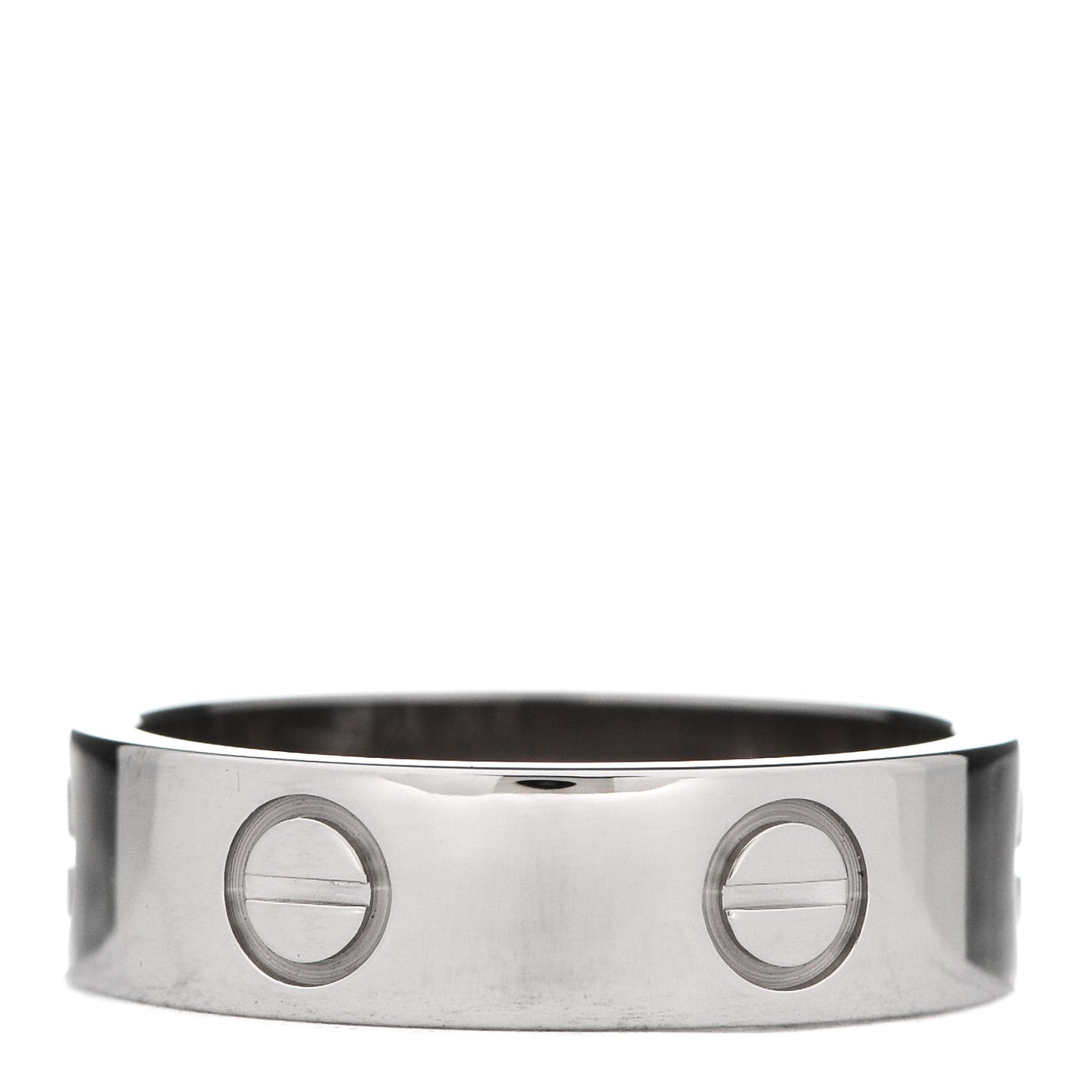 18K White Gold 5.5mm LOVE Ring 54 7
