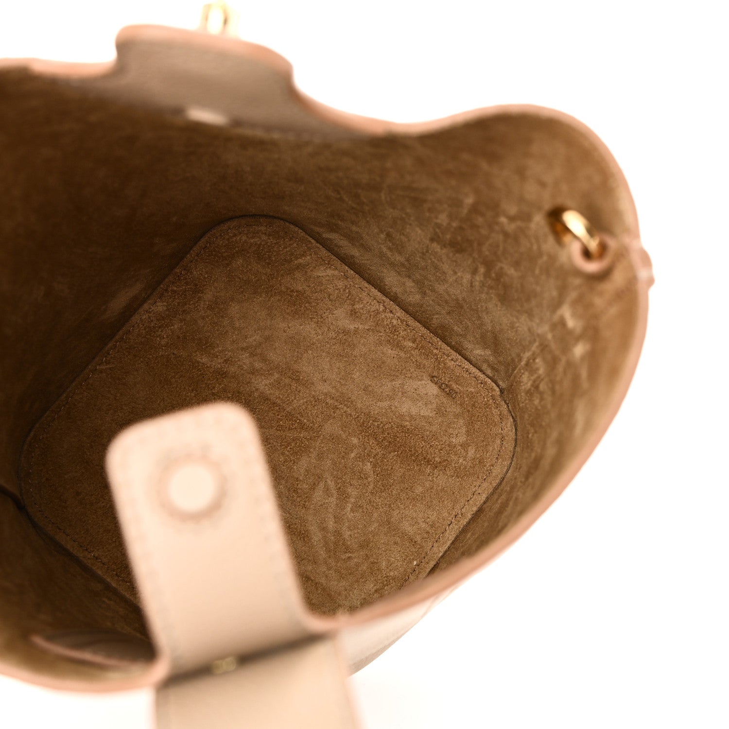 Loewe Soft Grained Calfskin Mini Pebble Bucket Bag Sand 5 of 11