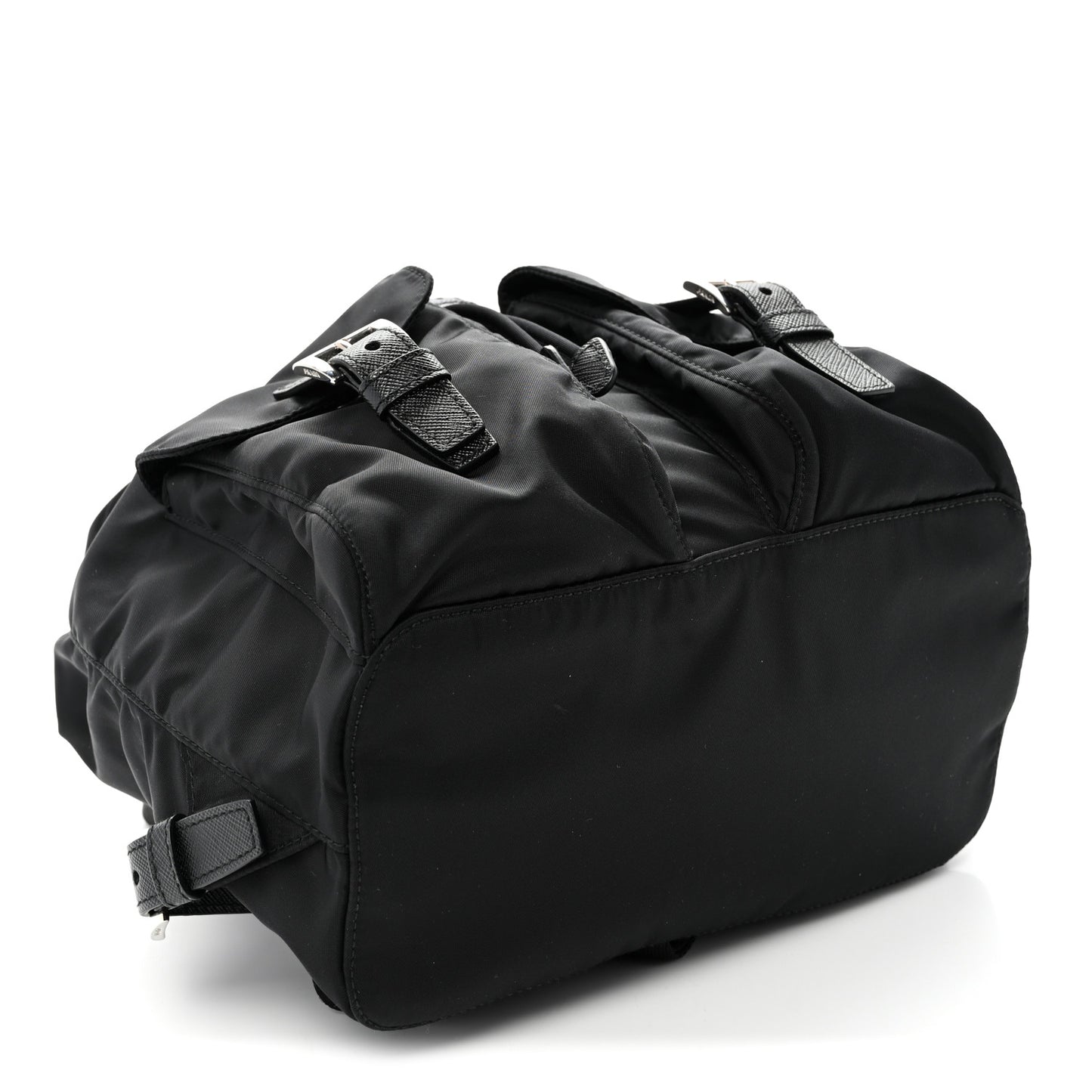Re-Nylon Saffiano Small Backpack Black