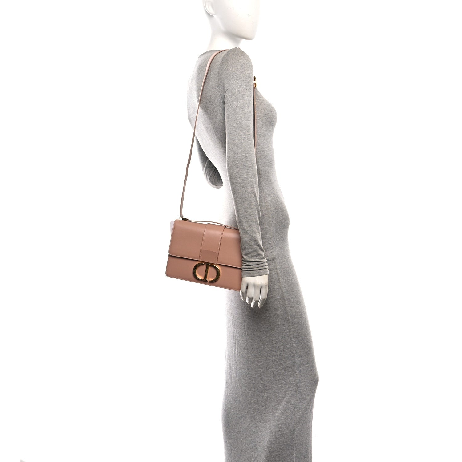 Christian Dior Box Calfskin 30 Montaigne Flap Bag Rose Des Vents 2 of 9