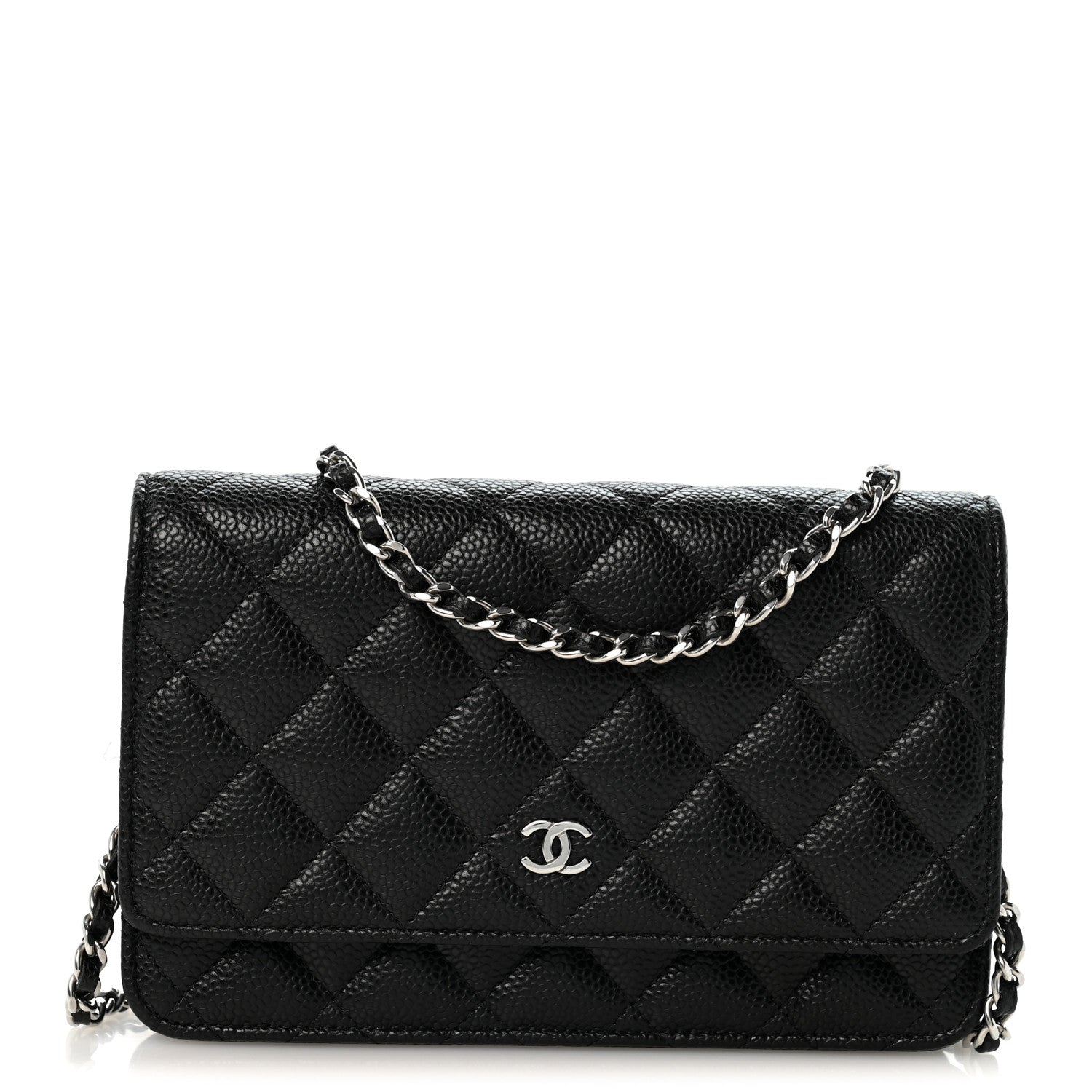 Chanel Caviar Quilted Wallet on Chain WOC Black 1 of 14