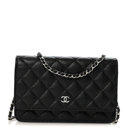 Chanel Caviar Quilted Wallet on Chain WOC Black 1 of 14
