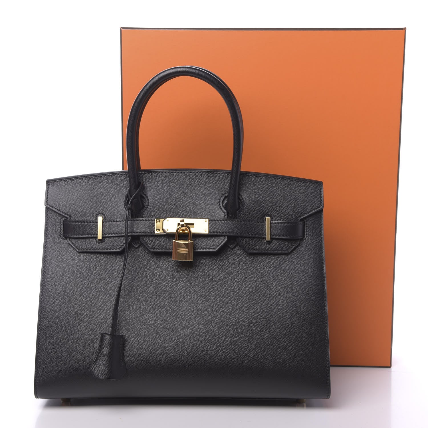 Hermes Madame Calfskin Birkin Sellier 30 Black 11 of 11