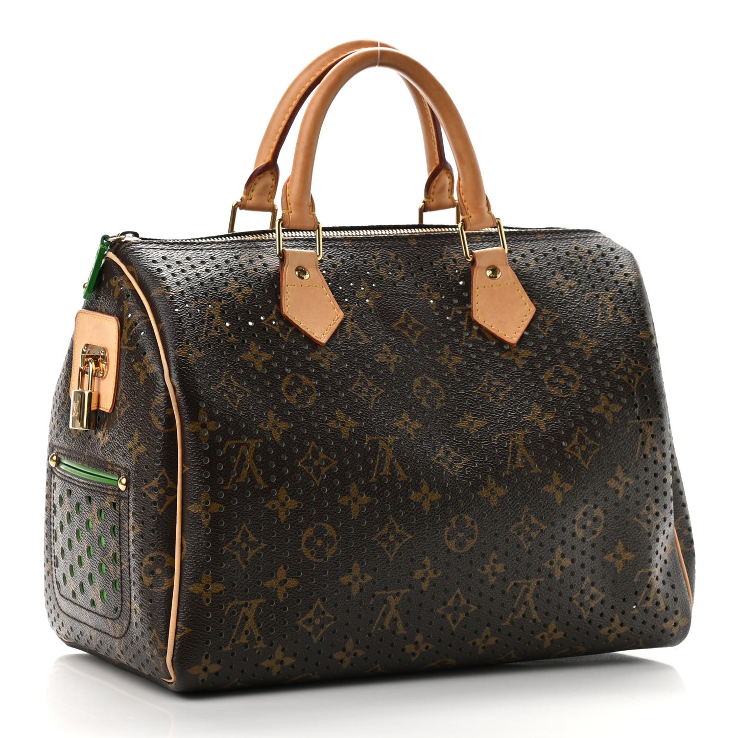 Monogram Perforated Speedy 30 Green