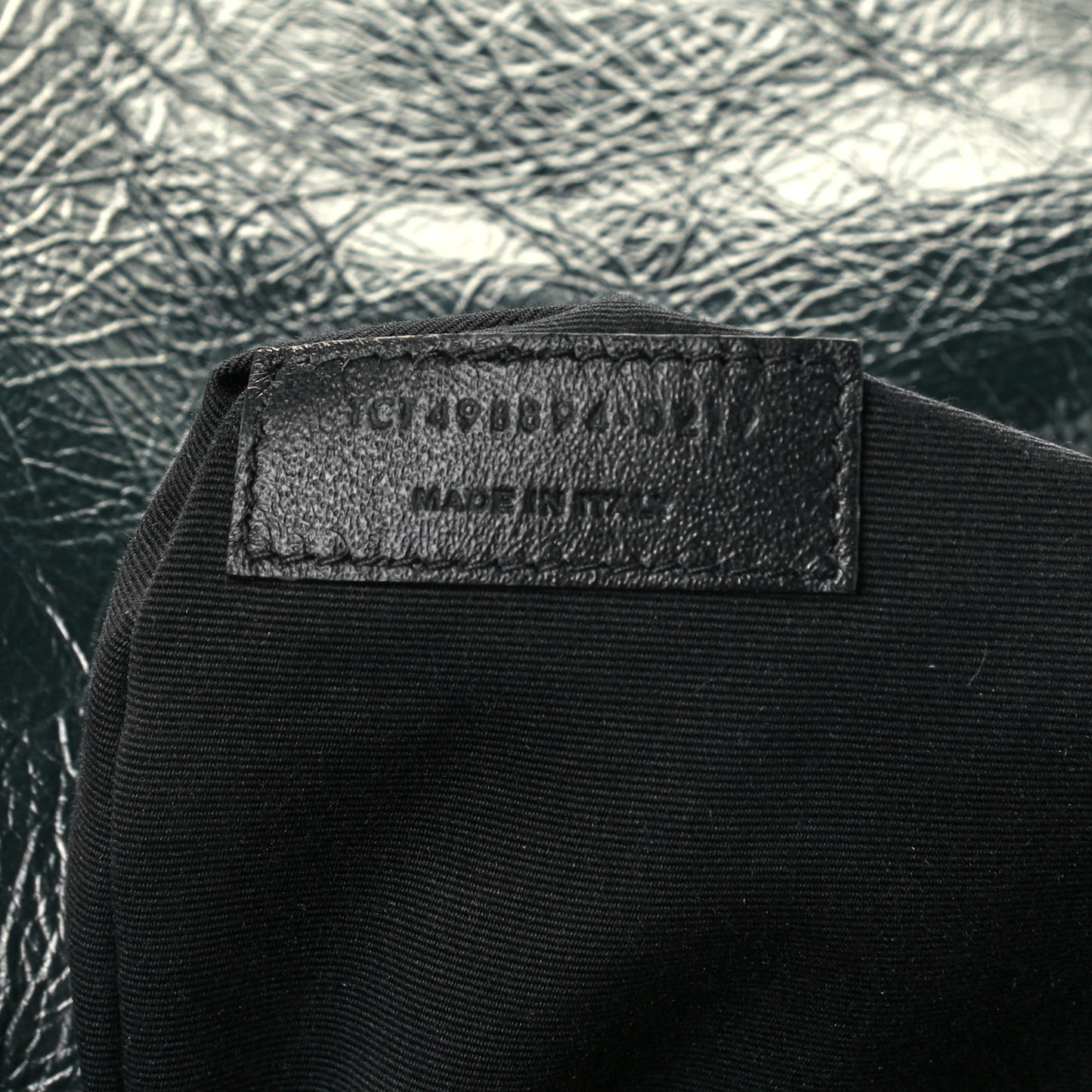 Crinkled Calfskin Matelasse Monogram Baby Niki Chain Satchel Dark Green