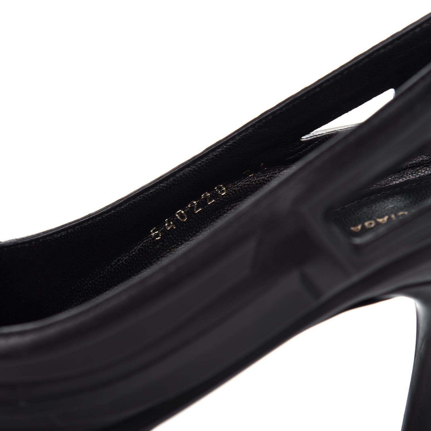 Balenciaga Silicone Calfskin Pointed 80mm Pumps 36 Black 10 of 11