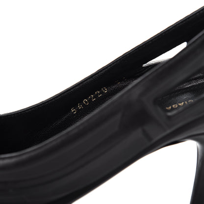 Balenciaga Silicone Calfskin Pointed 80mm Pumps 36 Black 10 of 11