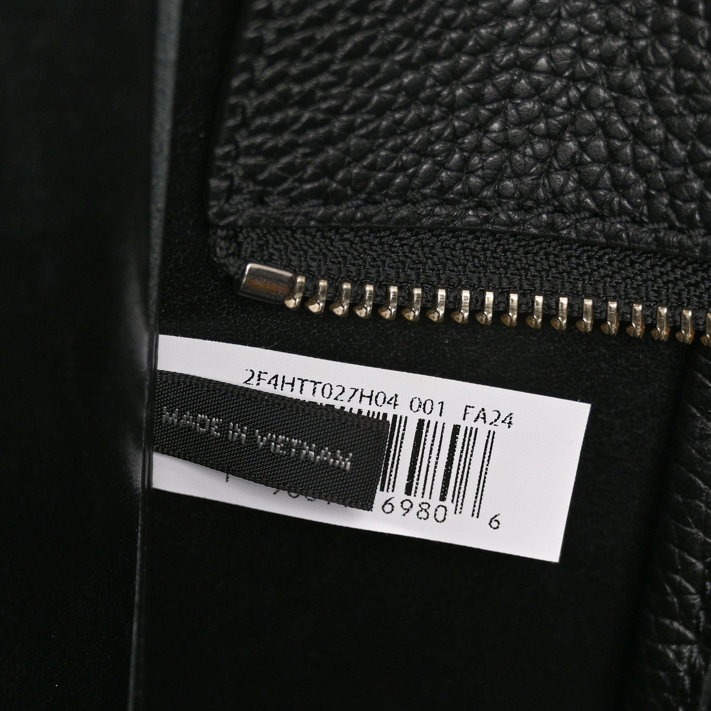 X FUTURA Grained Calfskin Large The Tote Bag Black